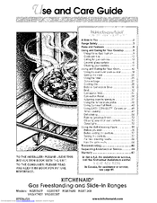 KitchenAid YKGRT607 Use And Care Manual