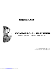 KitchenAid KCB148 Use And Care Manual