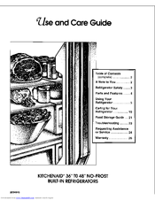 KitchenAid KSSS36QDX05 Use And Care Manual