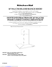 KitchenAid KICU465SBL0 Installation Instructions And Use & Care Manual