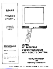 Sears 274.42428390 SERIES Owner's Manual