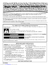 Magic Chef CDB4000AWB0 User Instructions