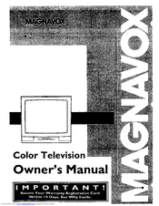 Magnavox TP3573 Owner's Manual