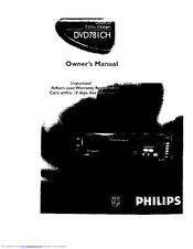 Philips DVD781CH Owner's Manual