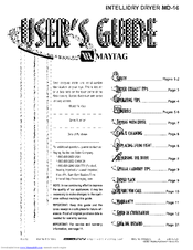 Maytag MDE8757AYW User Manual