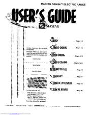 Maytag Gemini MER6769BAQ User Manual