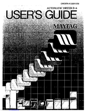 Maytag LDE8404ACE User Manual