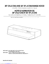Whirlpool UXT4236AAQ0 Installation Instructions And Use & Care Manual