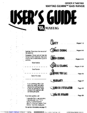 Maytag GEMINI MGR6772BDS User Manual