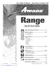 Amana PGS3759BDB Use & Care Manual