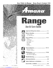 Amana PGS3759BDS Use & Care Manual