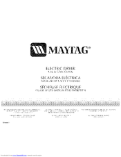 Maytag YMED5820TW1 Use & Care Manual