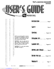 Maytag SAV5600 User Manual