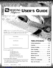 Maytag PGR5710BDW User Manual