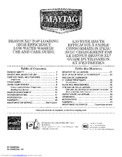 Maytag MVWB950YG1 Use And Care Manual