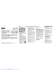 Rca RC207 Important Safety Instructions