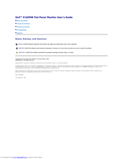 Dell E1609WFP User Manual