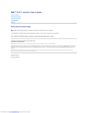 Dell E1911c User Manual