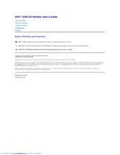 Dell E2011H User Manual