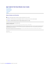 Dell P2411H User Manual