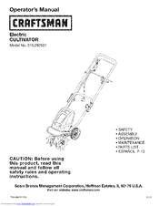Craftsman 316.292631 Operator's Manual