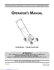 MTD 020 Series Operator's Manual