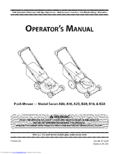 MTD B00 Operator's Manual
