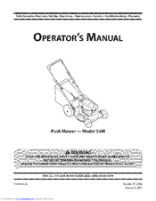 MTD 11A-54MC006 Operator's Manual