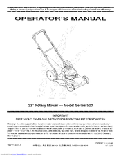 MTD 12A-527G030 Operator's Manual