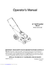 MTD 12A-528N731 Operator's Manual