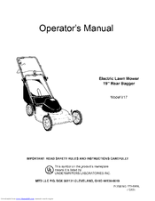 MTD V17 Operator's Manual