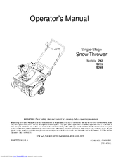 MTD S265 Operator's Manual