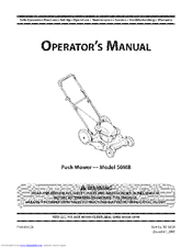 MTD 50MB Operator's Manual
