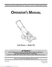 MTD 50L Operator's Manual