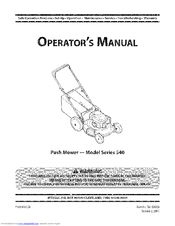 MTD 11A-549Q755 Operator's Manual
