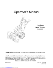 MTD 731AE5MLG729 Operator's Manual