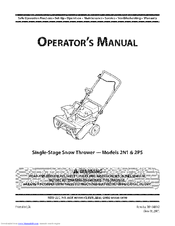 MTD 2N1 Operator's Manual