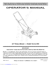 MTD 11A-084E705 Operator's Manual