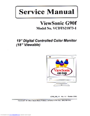 ViewSonic G90f Service Manual