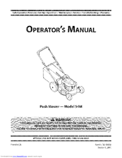 MTD 11A-54MY229 Operator's Manual