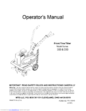 MTD 330 Series Operator's Manual