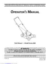 MTD 11A-085B229 Operator's Manual