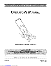MTD 11A-414G200 Operator's Manual