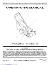 MTD 12B-569Q755 Operator's Manual
