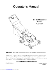 MTD 979K Operator's Manual