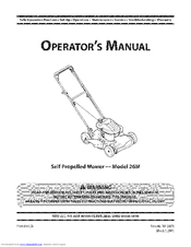 MTD 12A-26M7001 Operator's Manual