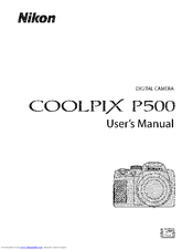 Nikon CoolPix P500 User Manual