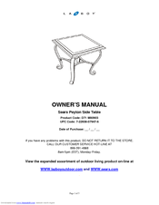 Lazboy D71 M80903 Owner's Manual