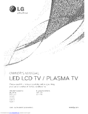 LG 55LEXS Owner's Manual