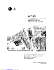 LG 32LX3DC Owner's Manual